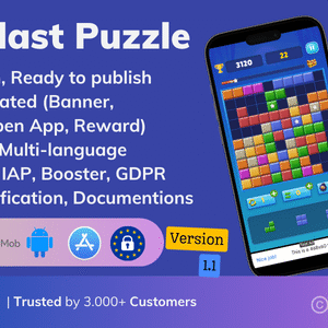 Block Puzzle Pro – Leaderboards & Admob Ready Unity Template