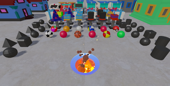 Unity Game Template – Blocky Holes (Unity 6)